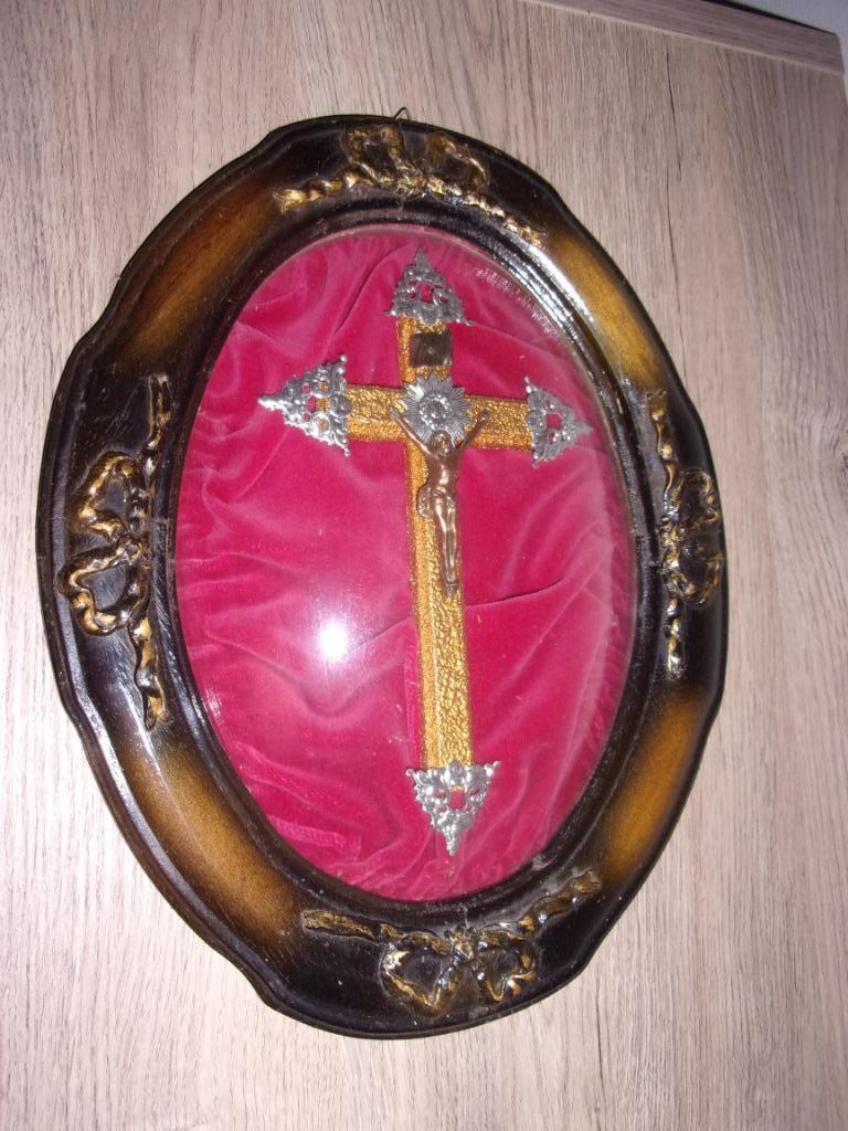 vintage religieus frame, Ophalen of Verzenden
