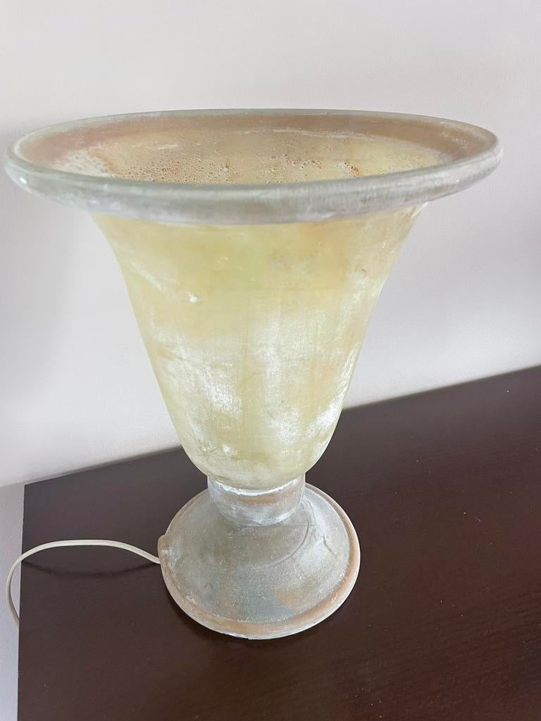 Lampe en verre sable mat - couleur sable, Enlèvement, Comme neuf, Verre