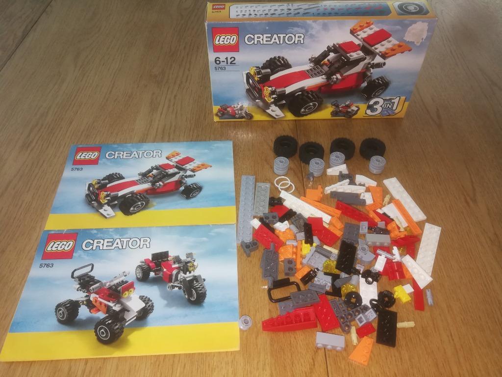 Lego Creator - 5763 3 in 1 Race buggy met doos en boekjes, Ophalen, Gebruikt, Complete set, Lego