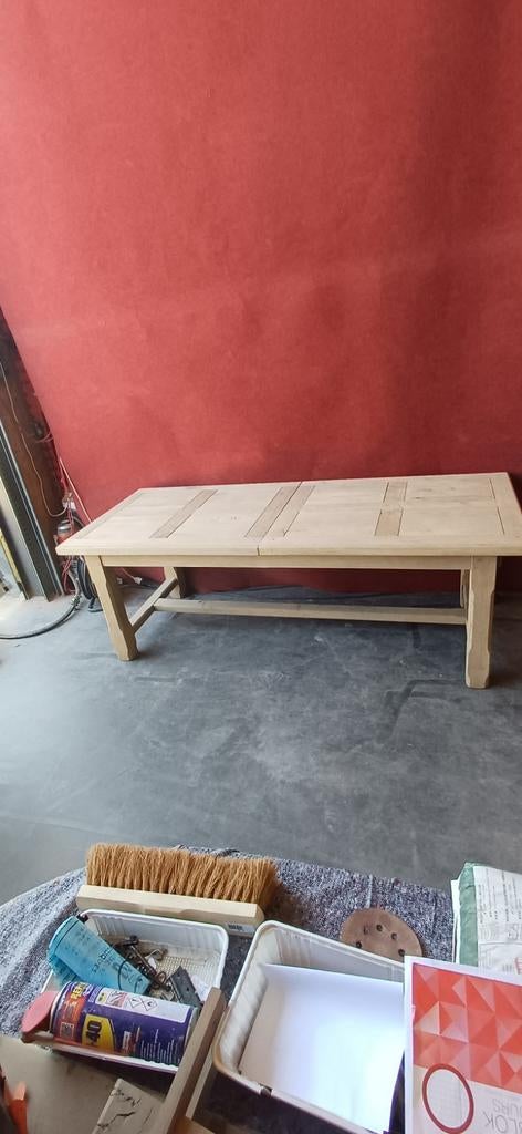 Table en chêne aerogommer, Enlèvement, Chêne