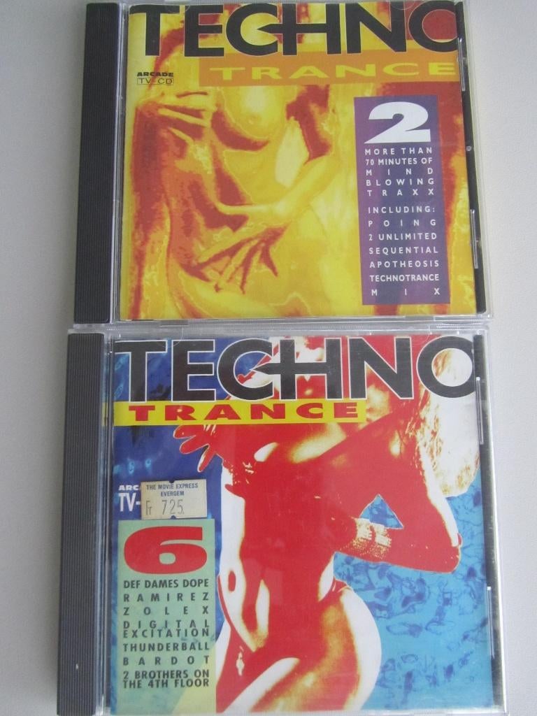 2CDS TECHNO TRANCE 2 & 6, CD & DVD, CD | Dance & House, Utilisé, Techno ou Trance, Enlèvement ou Envoi
