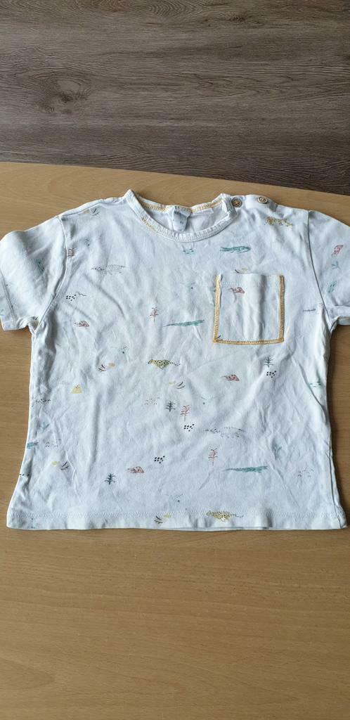 T-shirt Zara maat 92, gebroken wit met print, Ophalen, Zo goed als nieuw, Zara, Shirt of Longsleeve