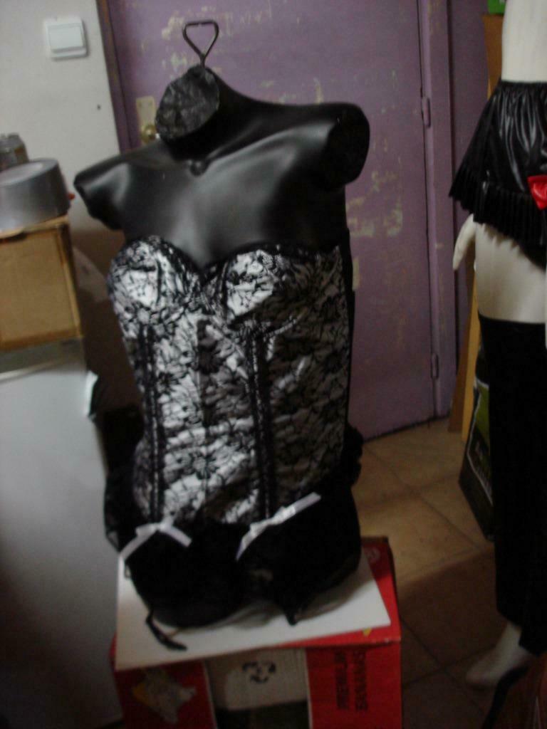 Sexy korset in de maat Large, Enlèvement ou Envoi, Blanc, Body ou Corset
