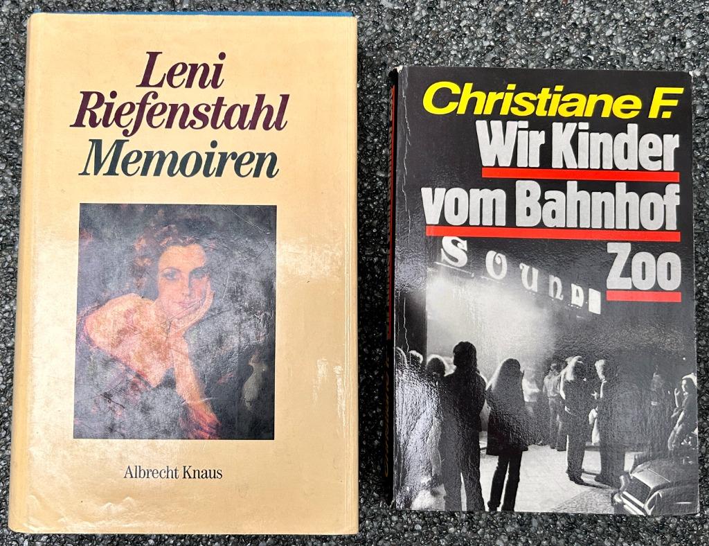 Leni Riefenstahl Memoiren & Wir kinder vom Bahnhof Zoo, Boeken, Ophalen of Verzenden, Zo goed als nieuw