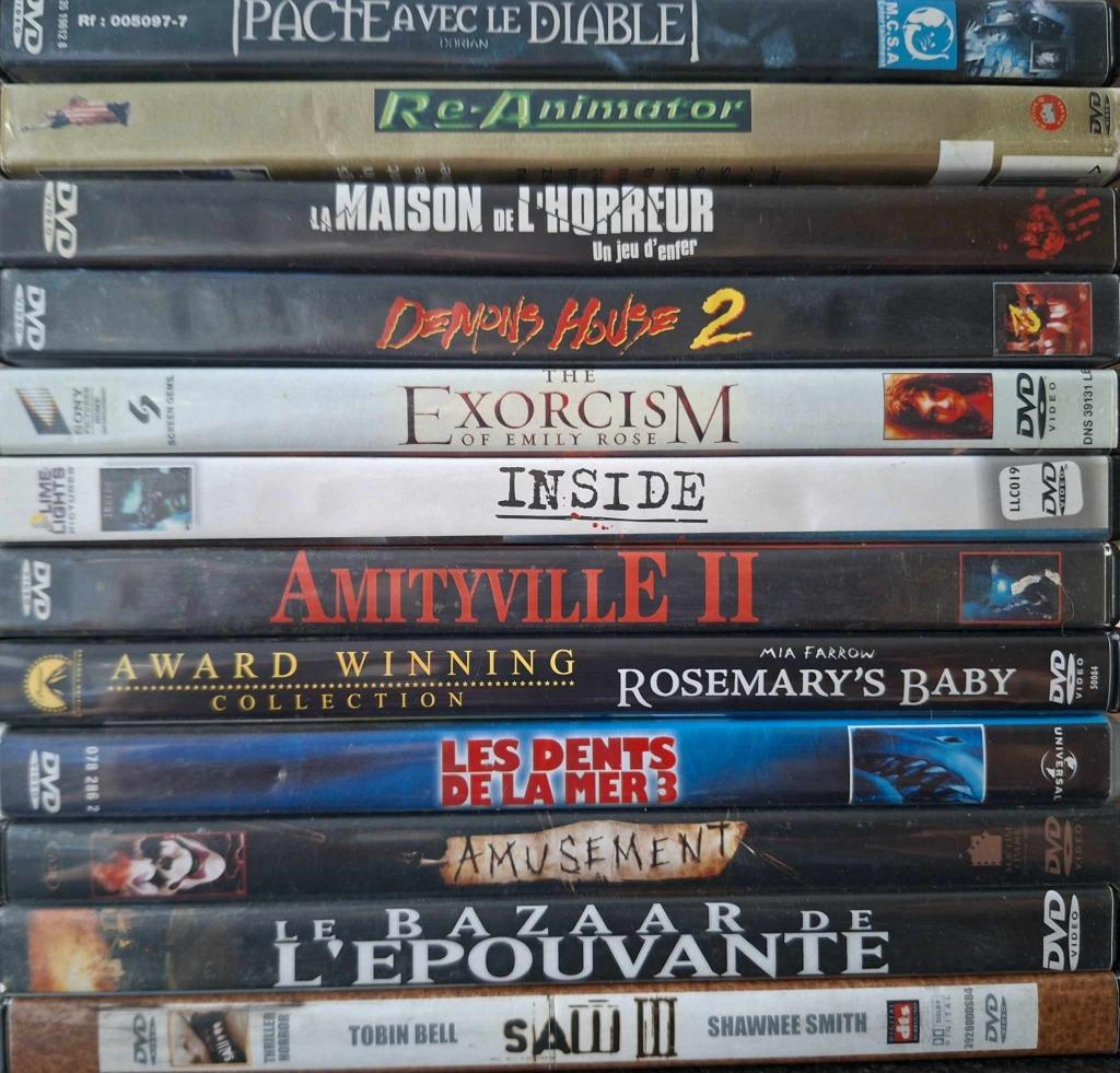 Horrorfilms op dvd - 1,00€, Ophalen of Verzenden, Gebruikt, Spoken en Geesten