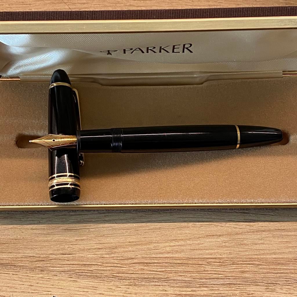Montblanc Meisterstuck n* 146, Le grande, 14k gouden penpunt, Verzamelen, Ophalen of Verzenden, Parker