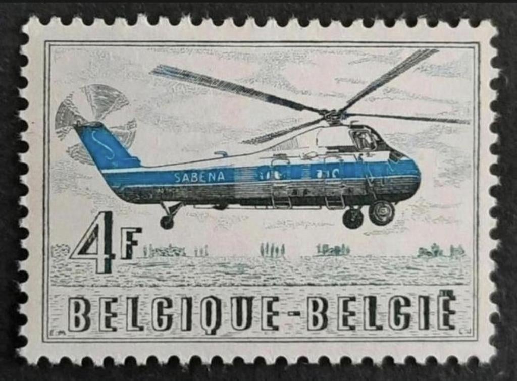 België: OBP 1012 ** SABENA 1957., Postzegels en Munten, Luchtvaart, Orginele gom, Ophalen of Verzenden, Zonder stempel