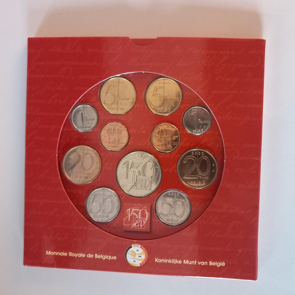Muntenset België 150 jaar Nationale Bank, Ophalen of Verzenden