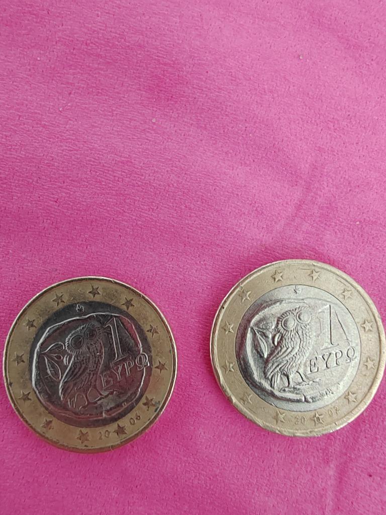 PIECE 1 EURO HIBOUX, Ophalen of Verzenden, Griekenland, 1 euro, Setje