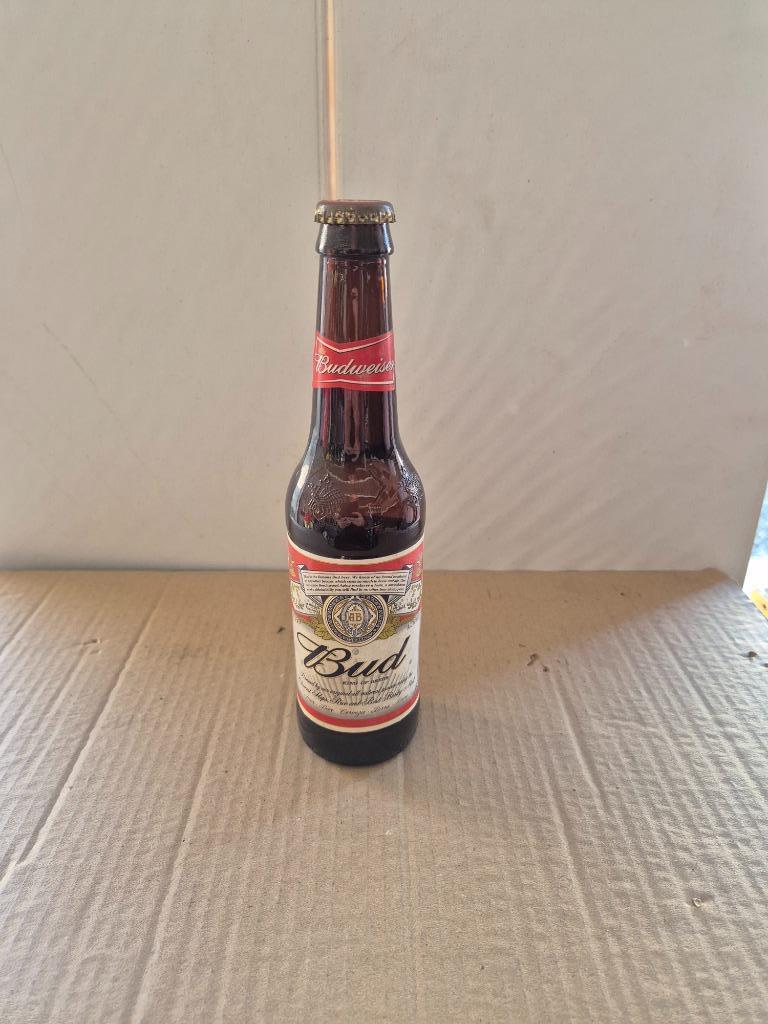 Bouteille de bière Bud (modèle 2), Ophalen of Verzenden, Gebruikt, Flesje(s), Overige merken