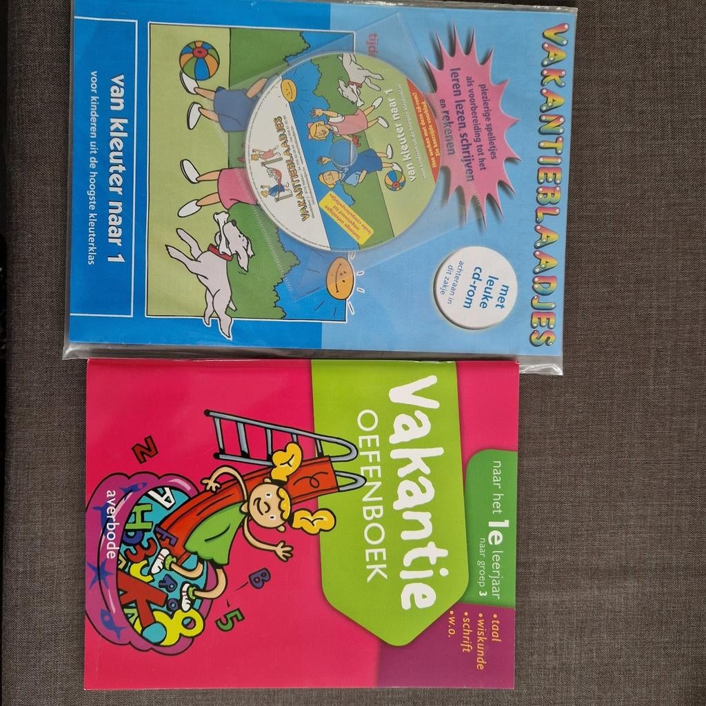 2 nieuwe vakantieoefenboekjes voor naar 1e leerjaar, Kinderen en Baby's, Ophalen, Nieuw