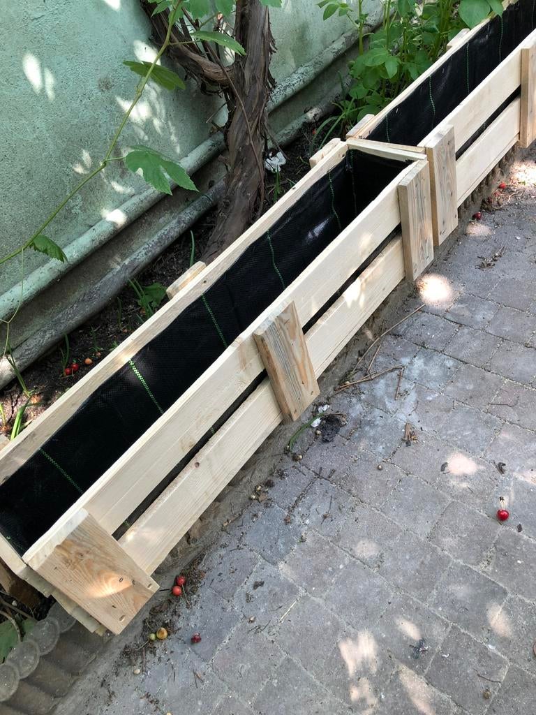 Jardinière potagère en bois, Jardin & Terrasse, Bacs à fleurs & Jardinières, Enlèvement ou Envoi, Comme neuf, Bois