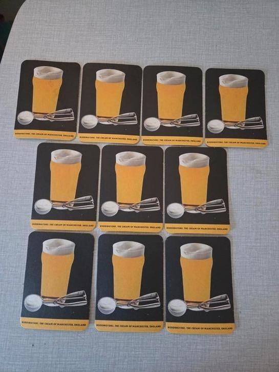 10 vintage bierkaarten Boddingtons., Ophalen of Verzenden, Zo goed als nieuw