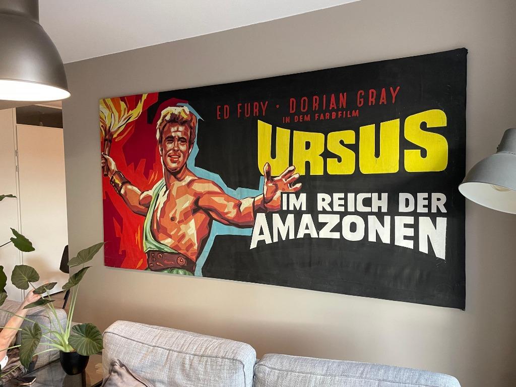 UNIEK!! oude filmdoeken, bioscoop reclame, filmposter, Verzamelen, Merken en Reclamevoorwerpen, Ophalen, Gebruikt