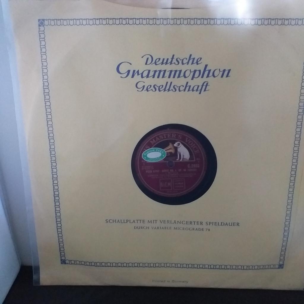 78 RPM 12" Shellac ~ GRIEG ~ PEER GYNT ~ Suite No. 1 Op. 46, Enlèvement, Utilisé