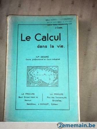 Livre ancien : Le calcul dans la vie, Enlèvement ou Envoi
