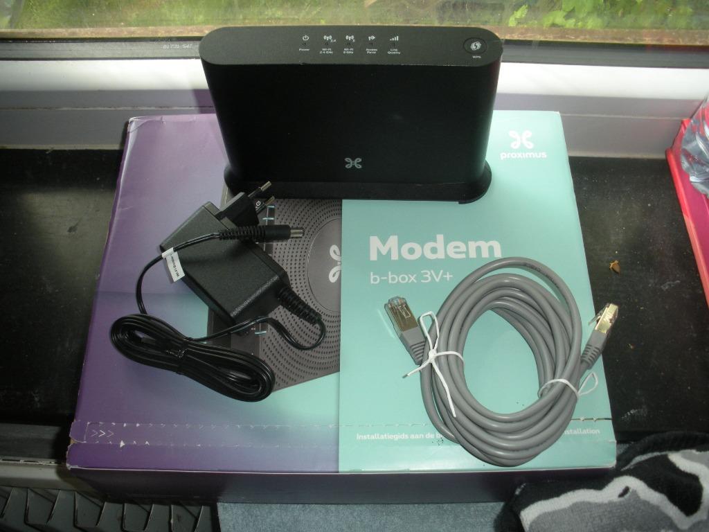 Kit Complets PROXIMUS WiFi Booster Son Modem b-box3V+ Neufs, Computers en Software, Ophalen of Verzenden, Zo goed als nieuw, PROXIMUS