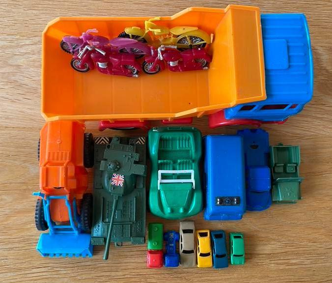 Set van oud plastiek speelgoed, Verzenden, Gebruikt