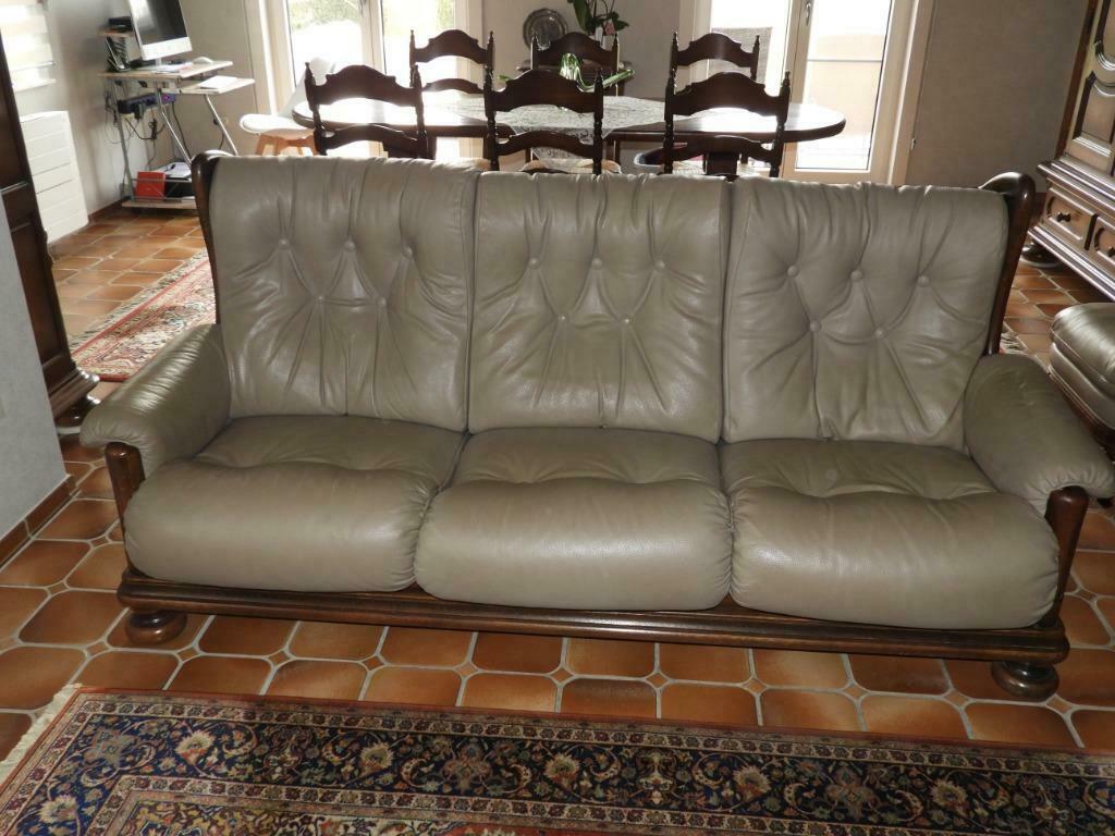 Prachtige eiken salon, 150 tot 200 cm, 75 tot 100 cm, Zo goed als nieuw, Rechte bank
