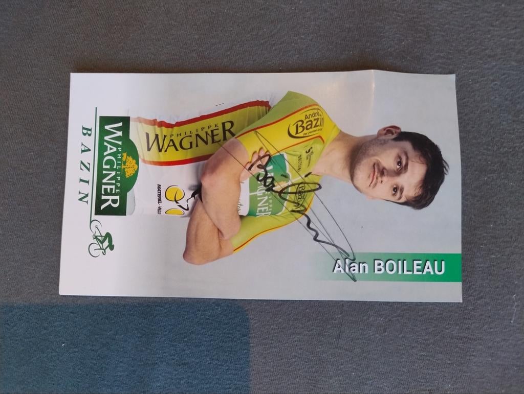 Carte de pilote signée Alan Boileau, Enlèvement ou Envoi, Comme neuf
