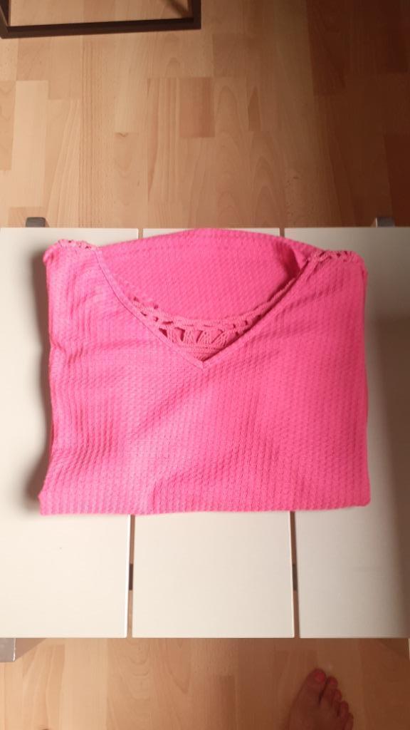 T-shirt dames Roze M, Manches courtes, Taille 38/40 (M), Rose, Enlèvement