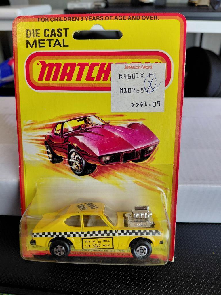 Boîte d'allumettes #72 Maxi Taxi Ford Capri, Hobby & Loisirs créatifs, Voitures miniatures | Échelles Autre, Comme neuf, Voiture