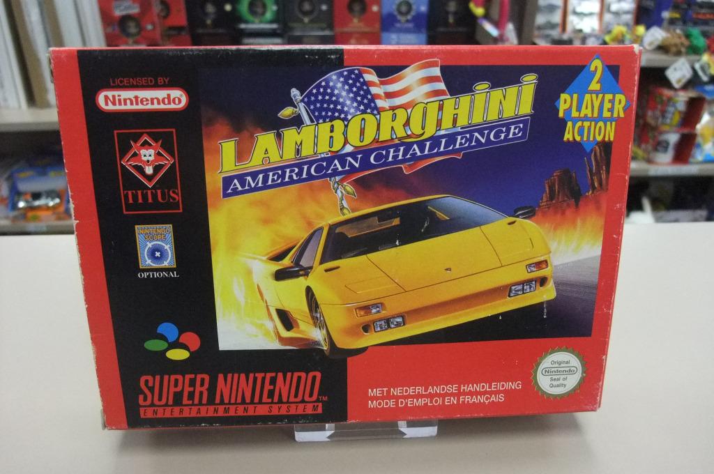 Lamborghini American Challenge (cib) FAH snes, Games en Spelcomputers, Games | Nintendo Super NES, Nintendo, Gebruikt, Racen en Vliegen