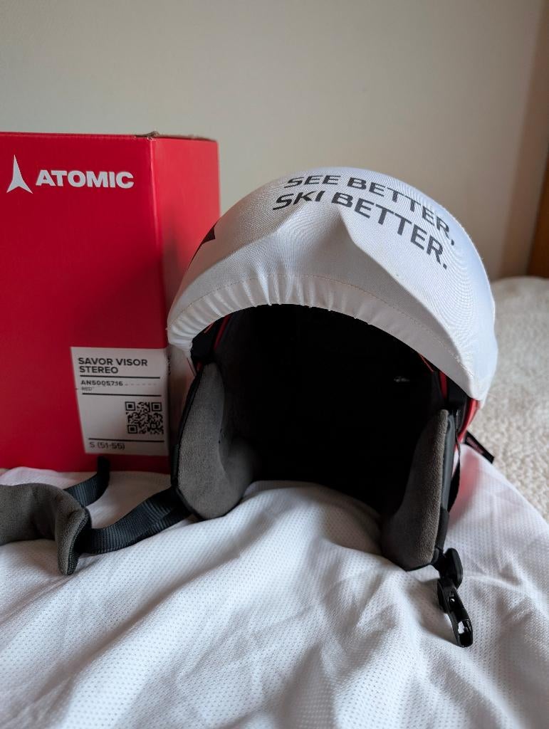 Casque ski Atomic Savor, parfait état - taille 51-55, Sports & Fitness, Comme neuf, Enlèvement, Atomic, Autres types