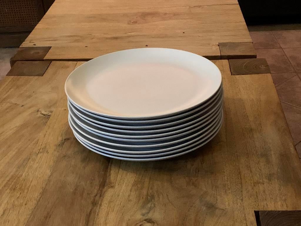 Grandes assiettes blanches/Ipec, Enlèvement, Comme neuf, Assiettes(s)