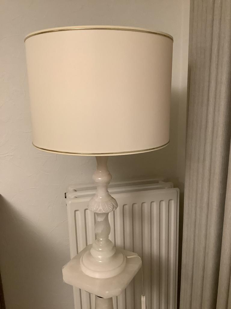 Marmeren staanlamp, Ophalen, Gebruikt, Overige materialen, 150 tot 200 cm