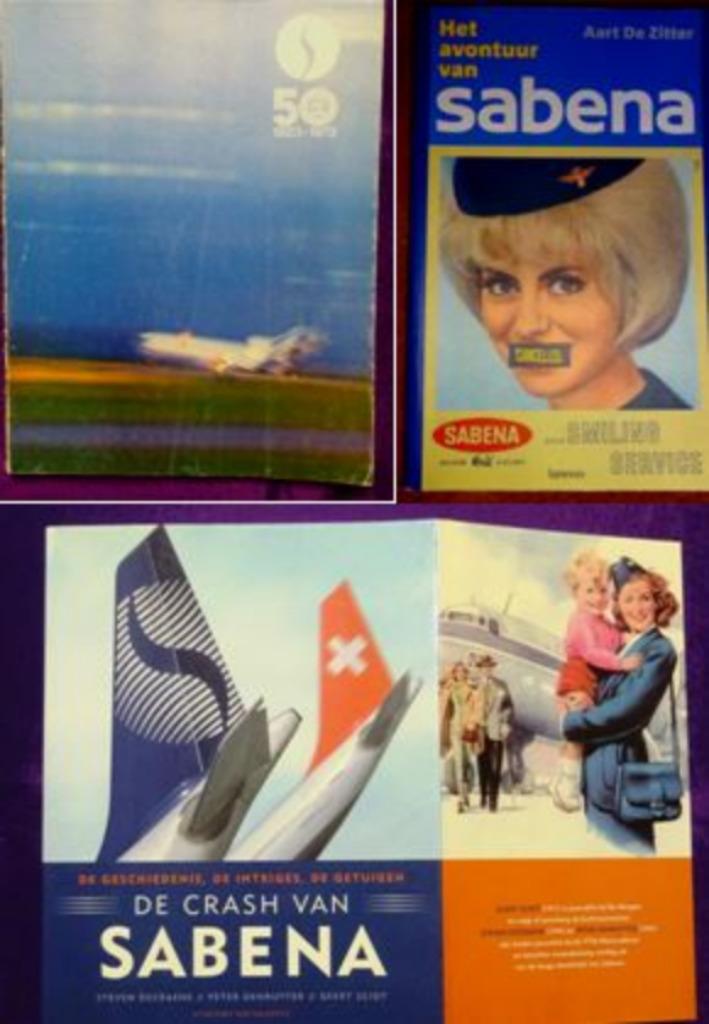 Lot Boeken Sabena, Verzamelen, Sabenasouvenirs, Gebruikt, Gevuld, Verzenden