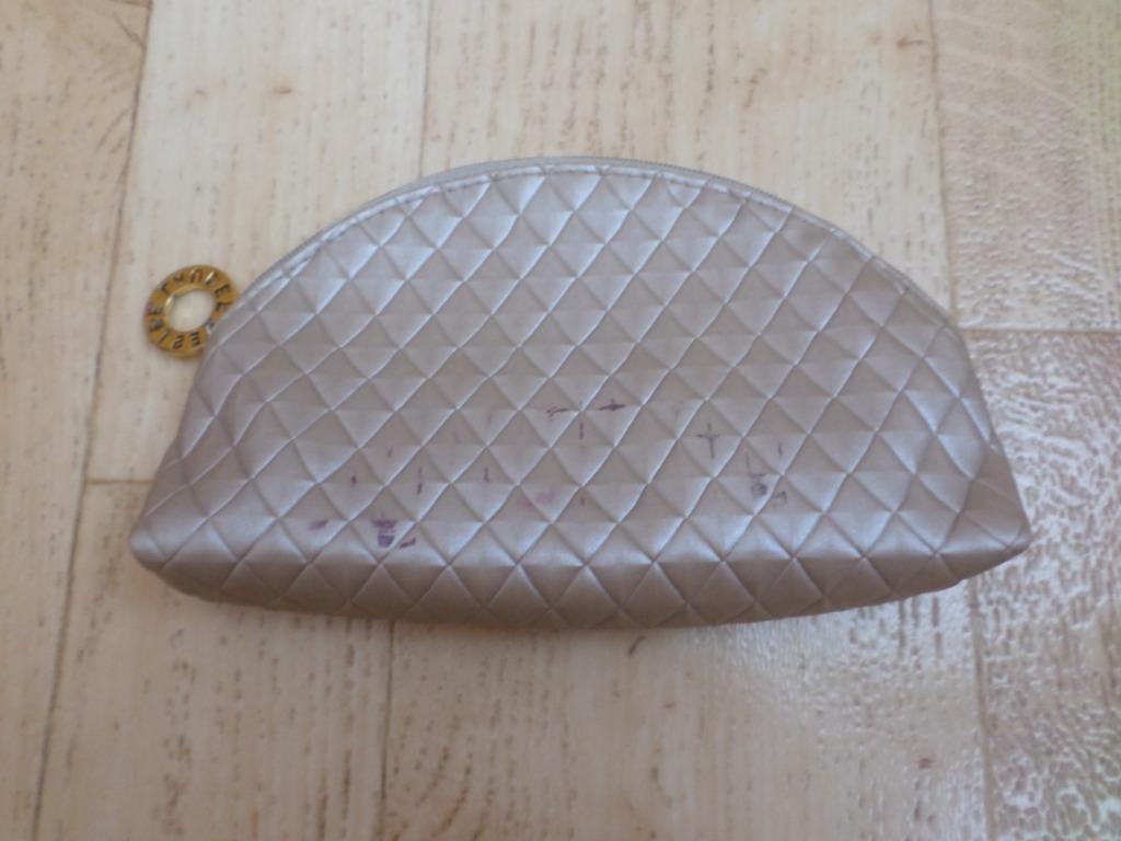 Estée Lauder beige diamanten make-uptas met ritstrekker, Ophalen of Verzenden, Gebruikt, Beige, Overige typen