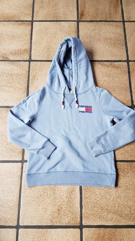 trui  van tommy hilfiger, Kleding | Dames, Truien en Vesten, Blauw, Ophalen of Verzenden, Zo goed als nieuw, Maat 34 (XS) of kleiner