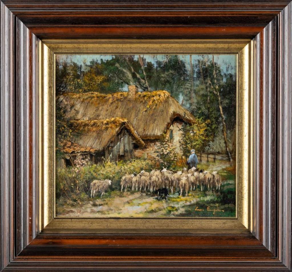 "Terug naar de stal" - Leon Engelen, Antiek en Kunst, Kunst | Schilderijen | Klassiek, Ophalen