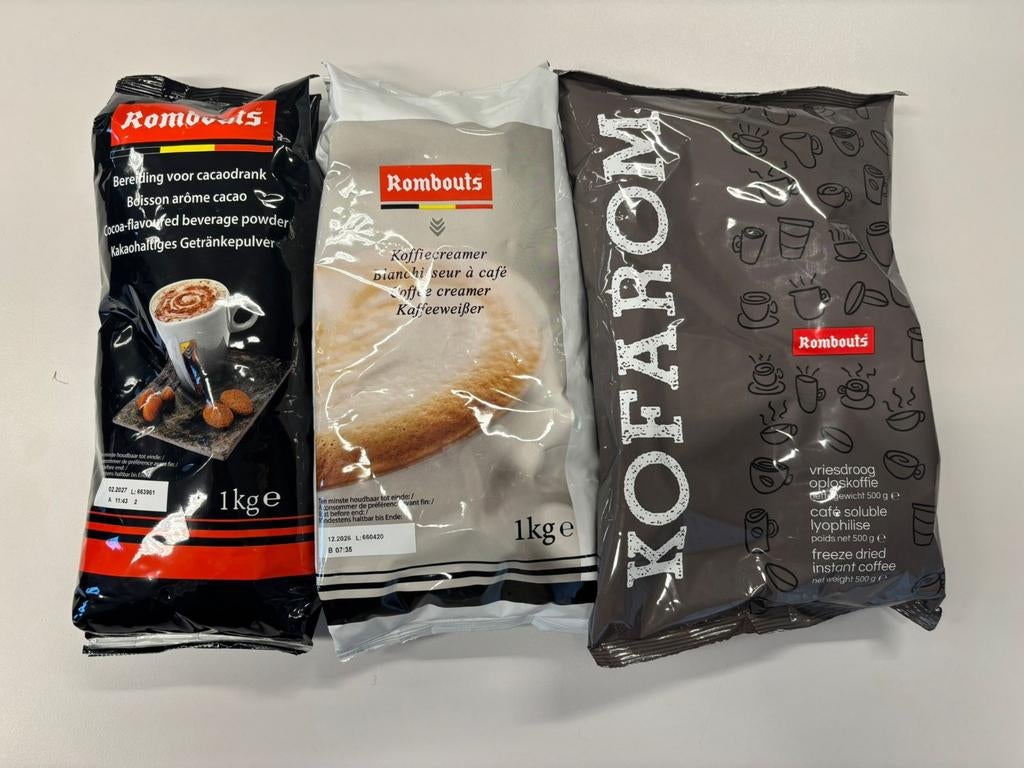 Koffie - creamer  - choco Rombouts voor automaat, Vêtements | Hommes, Sous-vêtements, Enlèvement