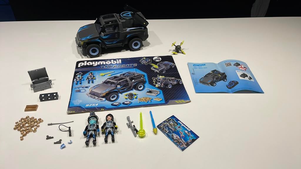 Playmobil 9254 topagents auto 4x4 Dr Drone, Comme neuf