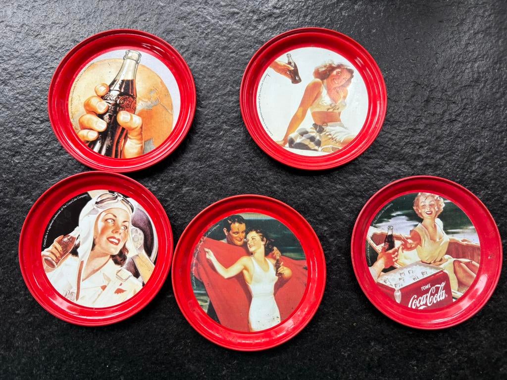 Sous-verres Coca-Cola - rétro, Collections, Verres & Petits Verres, Enlèvement, Utilisé