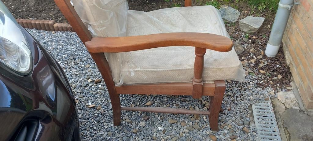 Fauteuil en bois massif, Maison & Meubles, Enlèvement ou Envoi, Utilisé