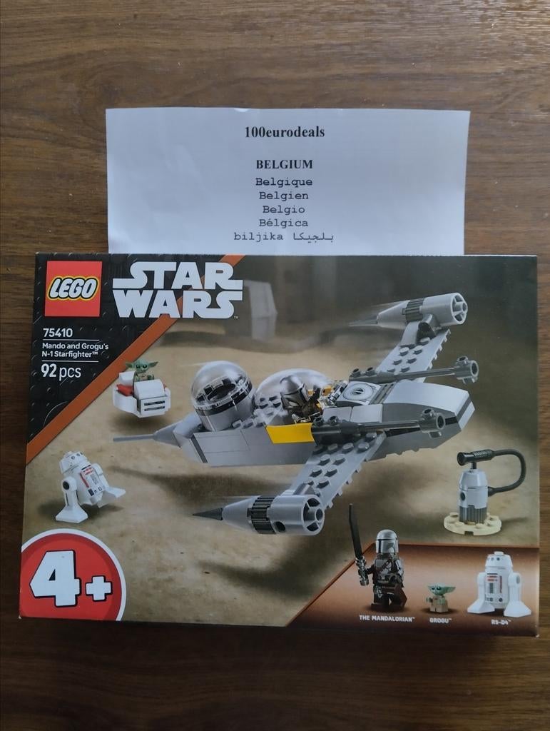 Lego 75410 Star Wars Mando & Grogu N-1 Starfigther, Verzenden, Nieuw, Complete set, Lego