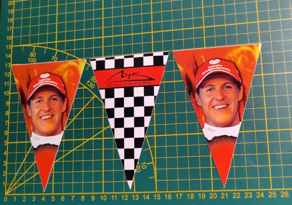 Lot 3x stickers F1 Michael Schumacher Ferrari periode, Enlèvement ou Envoi