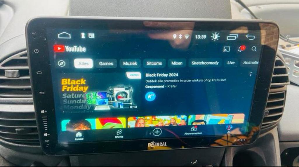 1-din autoradio met groot touch-screen., Enlèvement, Comme neuf