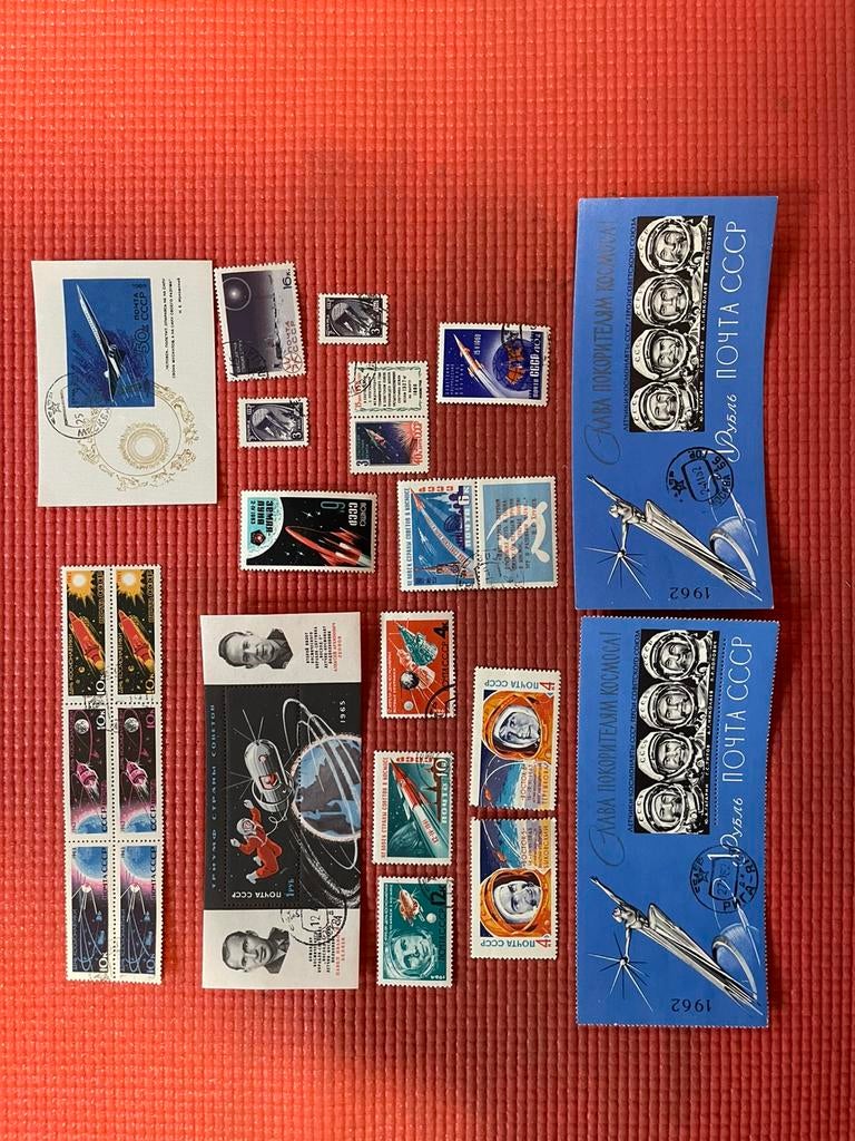 Postzegels ruimtevaart - CCCP, Ophalen