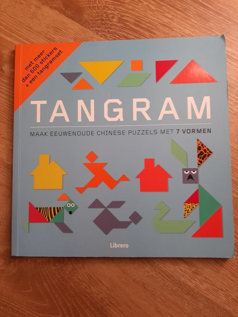 Tangram, Chinees puzzels met 7 vormen, Ophalen, Zo goed als nieuw