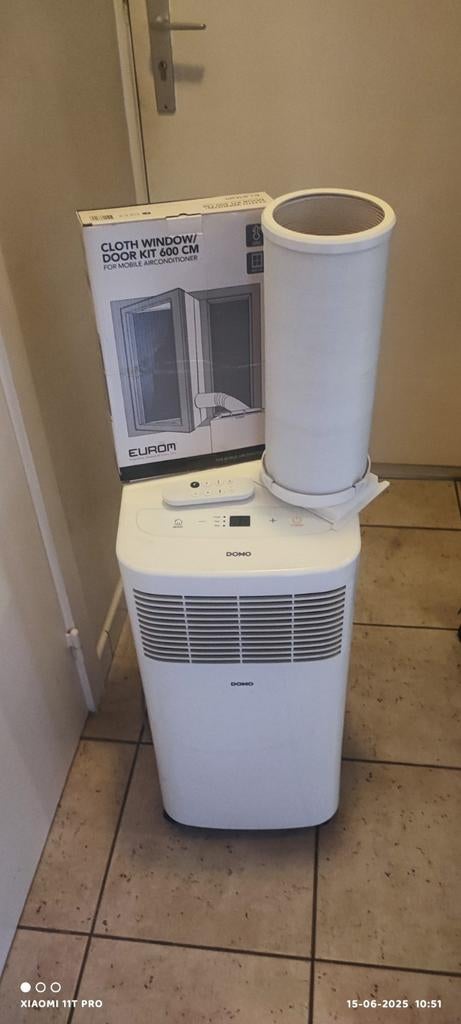 Domo airco,, Ophalen of Verzenden, Zo goed als nieuw, Mobiele airco, Afstandsbediening