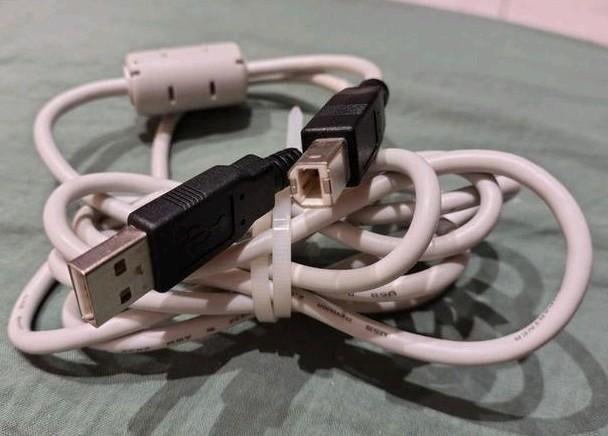 USB 2.0 a/b printerkabel - 180 cm - gebruikt., Computers en Software, Printerbenodigdheden, Ophalen of Verzenden, Gebruikt, Printerkabel