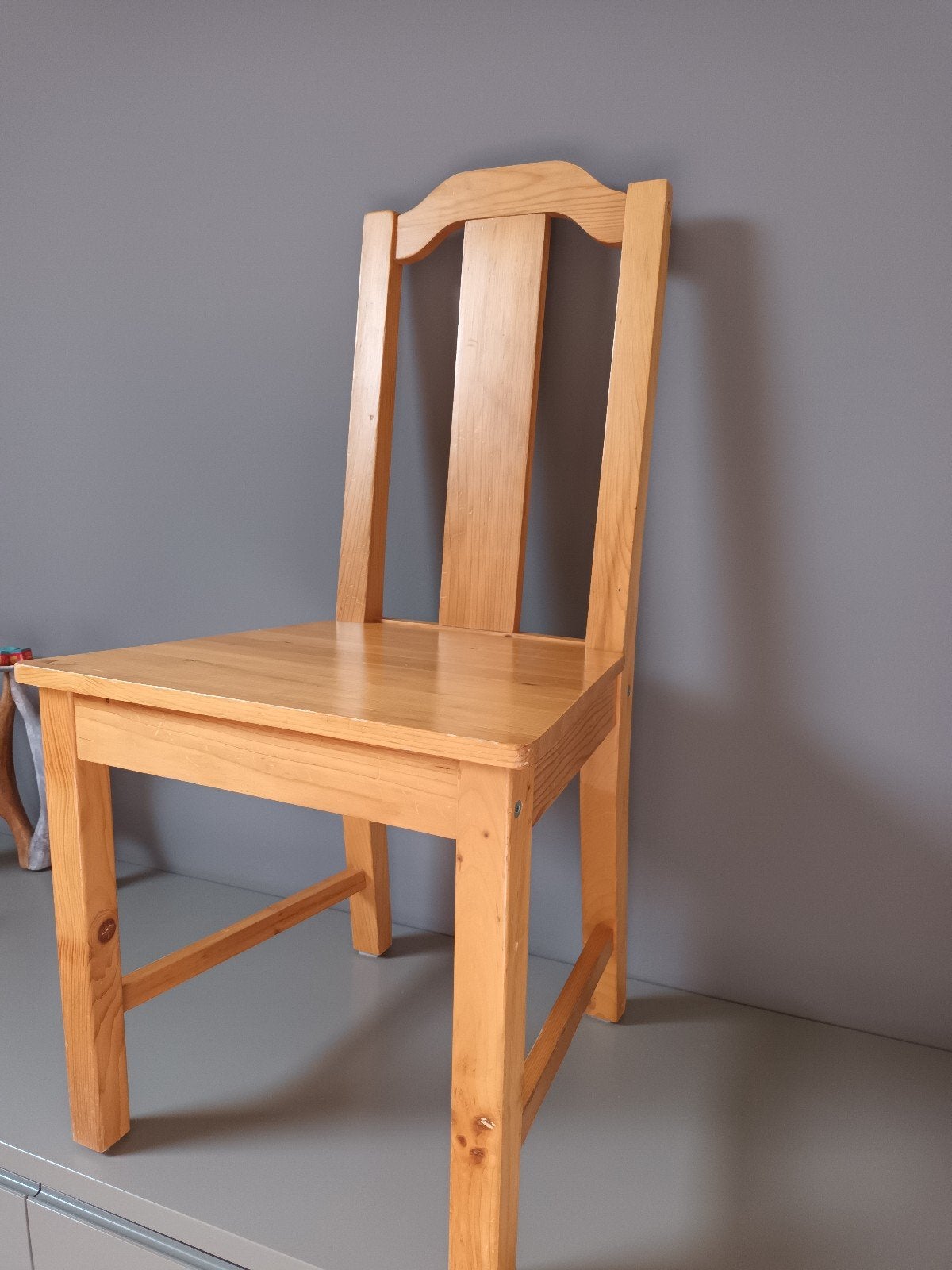 4 houten stoelen, gratis levering regio Gent., Neuf, Brun, Enlèvement, Bois