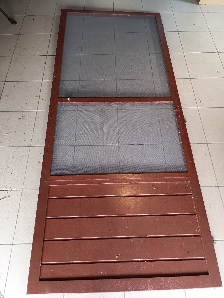 Porte moustiquaire à vendre, Bricolage & Construction, Porte moustiquaire, Enlèvement, Bois, 215 cm ou plus
