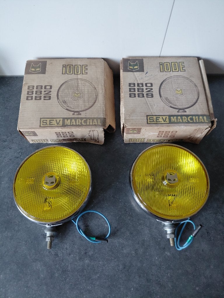 NOS Set S.E.V. Marchal Iode 880 Mistlampen Oldtimer Peugeot, Auto-onderdelen, Verlichting, Verzenden, Nieuw, Mercedes-Benz
