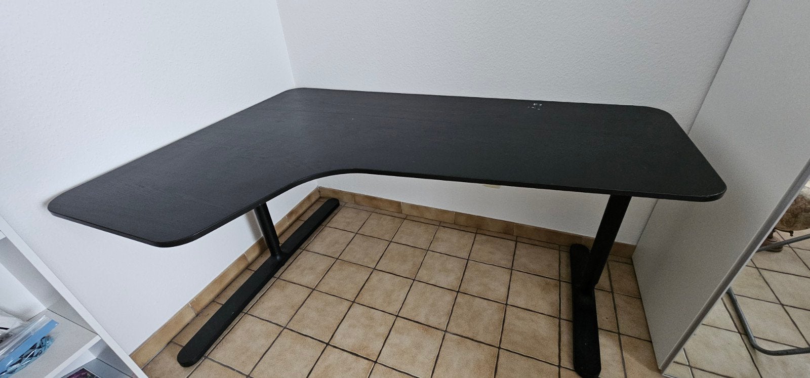 Bekant Ikea bureau in perfecte staat linkerhoek 160cmx110cm, Ophalen, 160 cm, Gebruikt, Hout