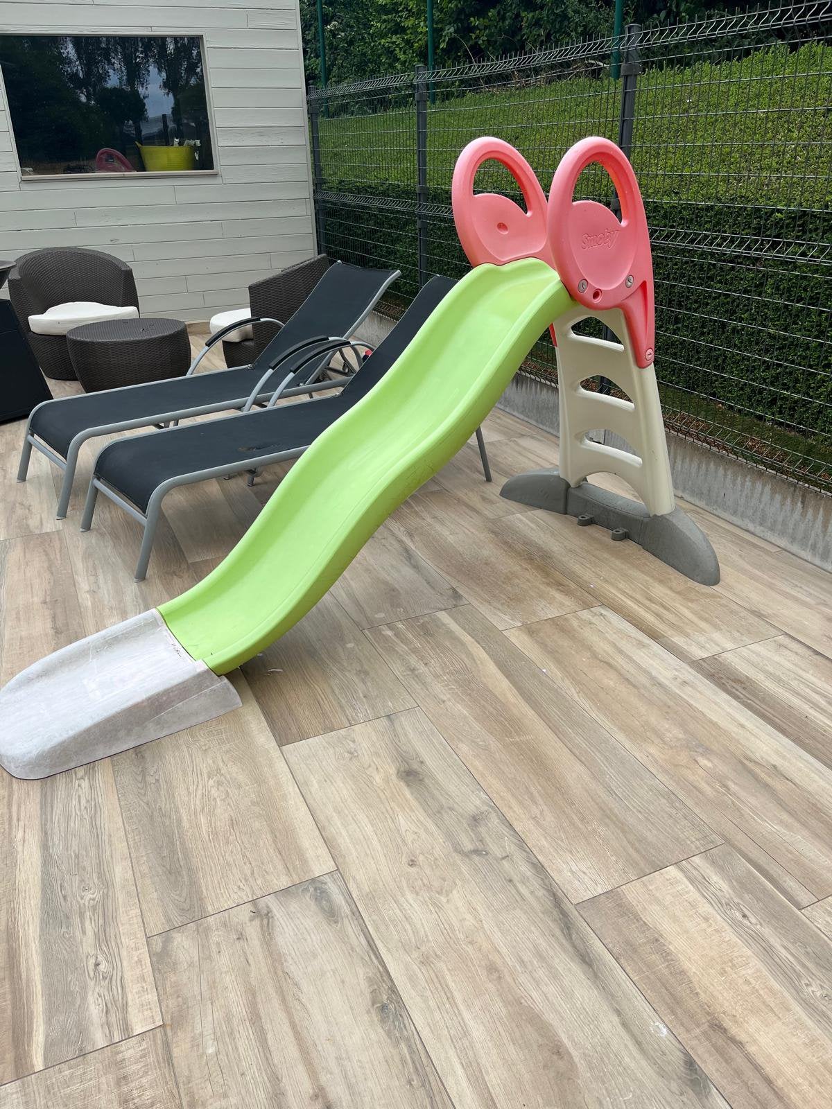 Glijbaan, Enlèvement, Utilisé, Toboggan